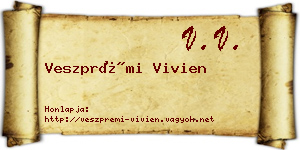 Veszprémi Vivien névjegykártya
