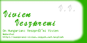 vivien veszpremi business card